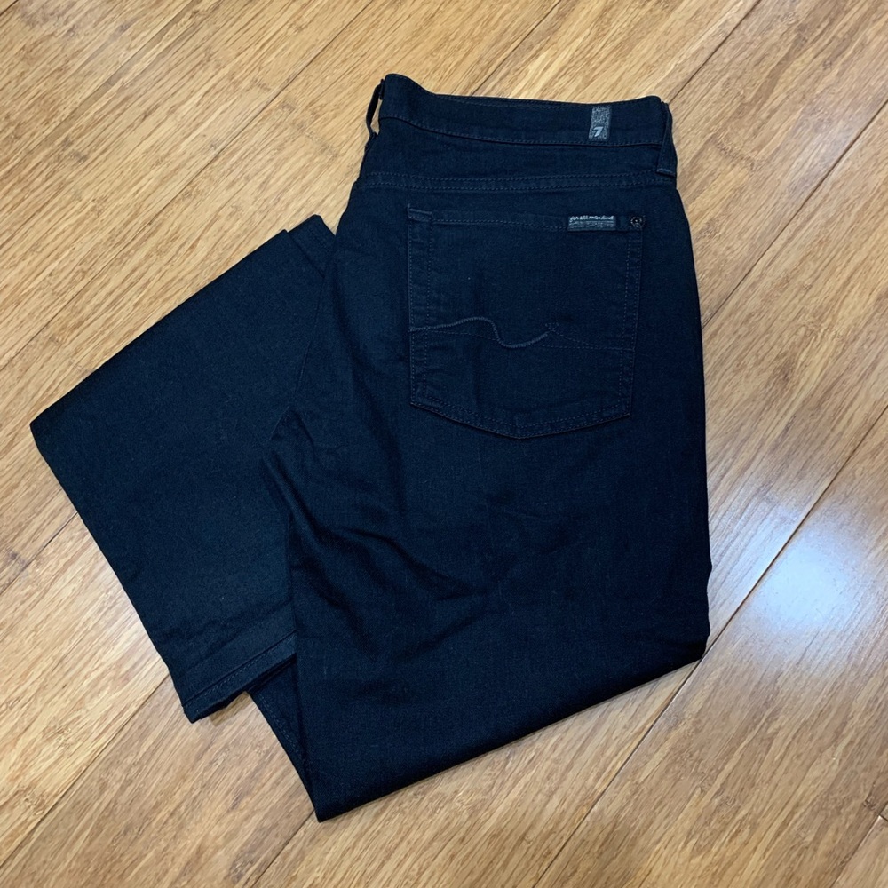 7 For all mankind black bootcut jeans